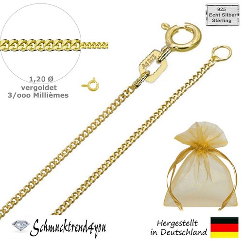 SILBERKETTE 1,1-5,2 mm, 36-70 cm Kette ECHT Silber 925 Schmuck Halskette Panzer - Bild 116 von 141
