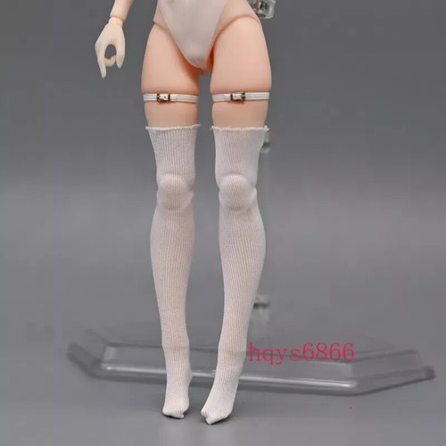 Modellino calze di seta ghiaccio donna al ginocchio scala 1/12 per corpo action figure 6" - Foto 6 di 8