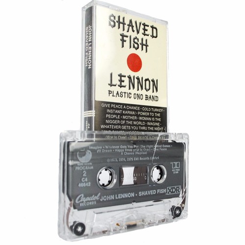 SHAVED FISH JOHN LENNON Plastic Ono Band Cassette Tape Album Vintage C4-4662 - Picture 1 of 3