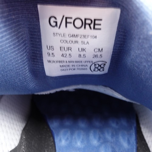 Size 9.5 Men's G/FORE G.112 Golf Shoes G4MF23EF104-SLA Slate - Picture 2 of 8