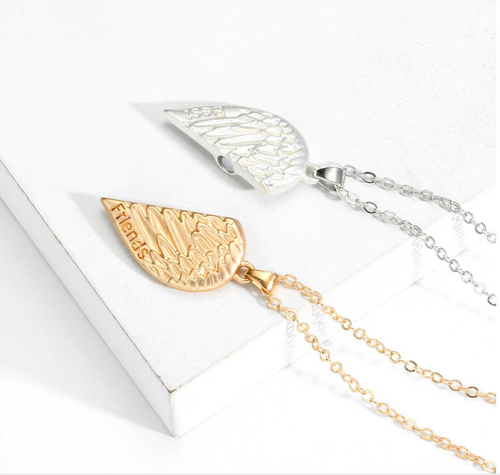 Best Friend necklace BFF Necklace, friendship Necklace, Set of 2 - Picture 2 of 6