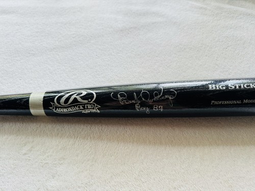 BENITO SANTIAGO “ROY 1987” Padres Autographed Black Big Stick Baseball Bat COA - Picture 2 of 3