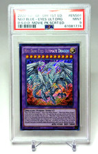 2020 YUGIOH NEO BLUE-EYES ULTIMATE DRAGON MVP1-ENS01 1ST EDITION SECRET PSA 9