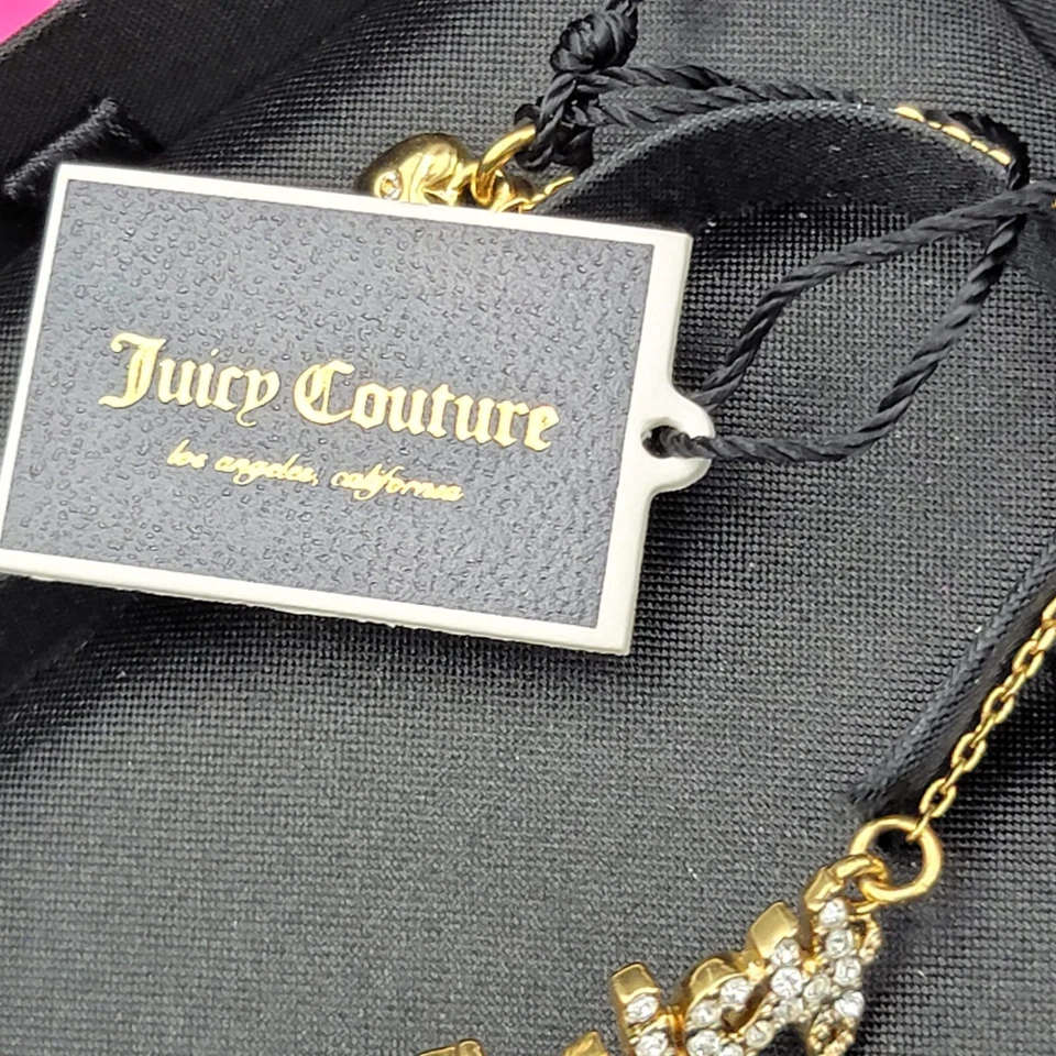 NUEVO CON ETIQUETAS Pulsera Juicy Couture Plata B-JUICY PAVE SCRIPT YJRU6194 Color Dorado Foto 3 de 4