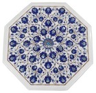 Marble Coffee Center Table Top Lapis Lazuli Mosaic Inlaid Decor Home Arts H1379