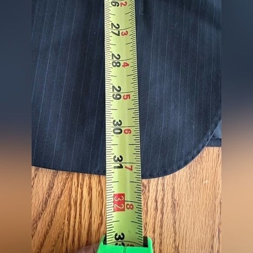 Pronto Uomo Pin Striped Single Breasted Wool Suit Jacket Blazer Size 44R - Picture 14 of 14