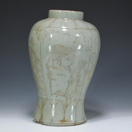 Fragmentarische Schultervase mit Fehlbrand - Korea - Bild 5 von 9