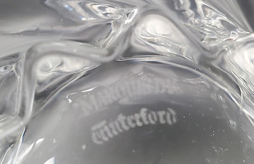 Waterford Marquis Clear Crystal 6"W x 3.5"H Wind Flower Swirl Bowl Windflower - Picture 9 of 9