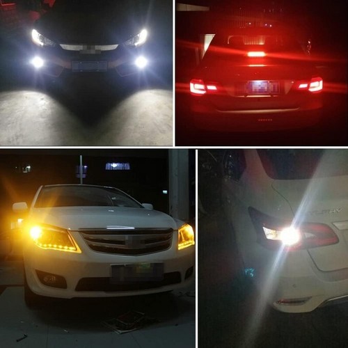 Luci Led Stop Posizione BAY15D 1157 P21/5W Canbas 18 SMD 3030 Rosso Auto 12V 24V - Imagen 4 de 8