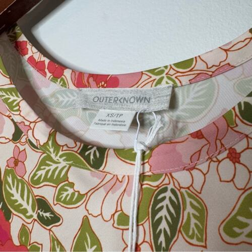 NWT Outerknown Ellison Maxi Tank Dress Pink Floral Print Size XS Beach Vacation - Picture 11 of 15