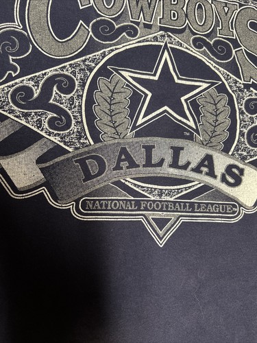 Jerzees Dallas Cowboy’s T-Shirt 1995 Era Vintage Men’s Large Bold Print - Picture 7 of 14