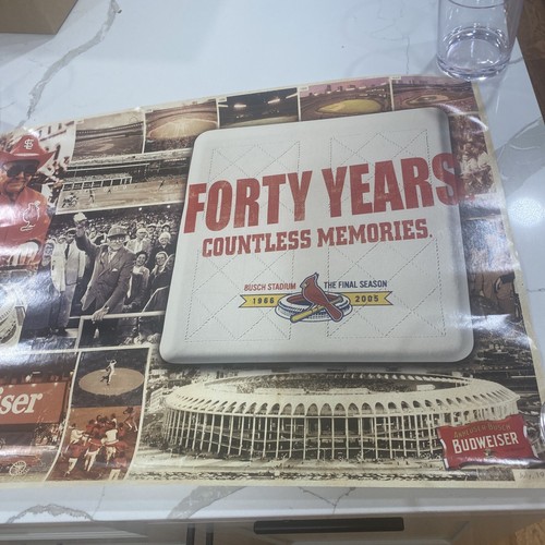 Busch Stadium 2005 Final Season Forty Years Of Countless Memories Poster SGA - Picture 15 of 15