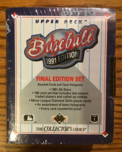 1991 Upper Deck Baseball Factory Sealed Final Edition Set