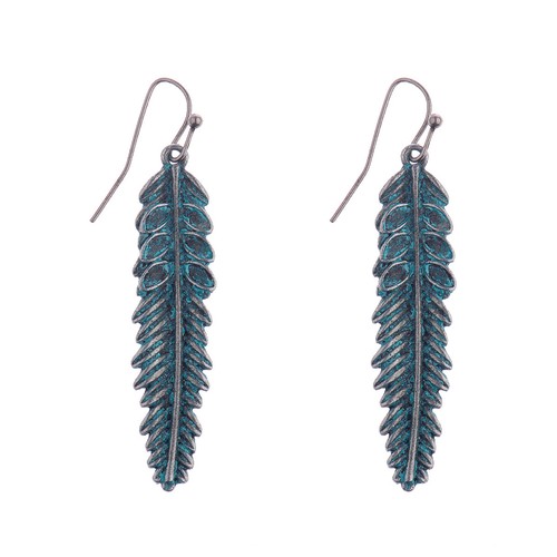 Women's Vintage Fashion Cooper Green Rust Alloy Carved Drop/Dangle Earrings - Picture 225 of 665