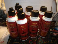 Gum Solvent and Gun Oil, four (4) each, Outers
