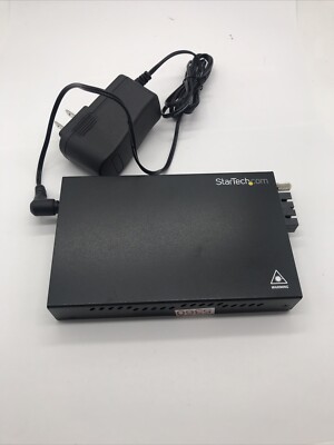 StarTech ET91000SC2 Multi Mode Fiber Media Converter-ETCHS2U Rackmount Chassis