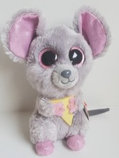 Ty Beanie Boo "Squeaker" the MOUSE 6" stuffed animal soft plush toy LOT LNWT