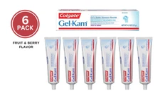 6-Pk Gel-Kam Preventative Treatment Gel Stannous Fluoride, 4.3 oz Fruit & Berry