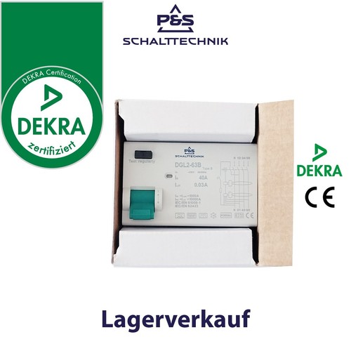 FI Typ B FI Fehlerstromschutzschalter RCD Typ B 40A 30mA Allstromsensitiv DEKRA - Bild 14 von 18