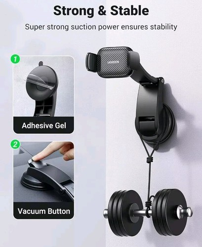 UGREEN Car Phone Holder for Dashboard Adjustable Car Mobile Mount Cradle - Picture 3 of 6