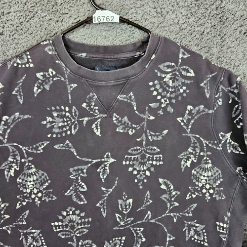 Lucky Brand XL schwarz Neuheit bedruckt Langarm Wildleder Frottee Rundhalsausschnitt Sweatshirt - Bild 2 von 9
