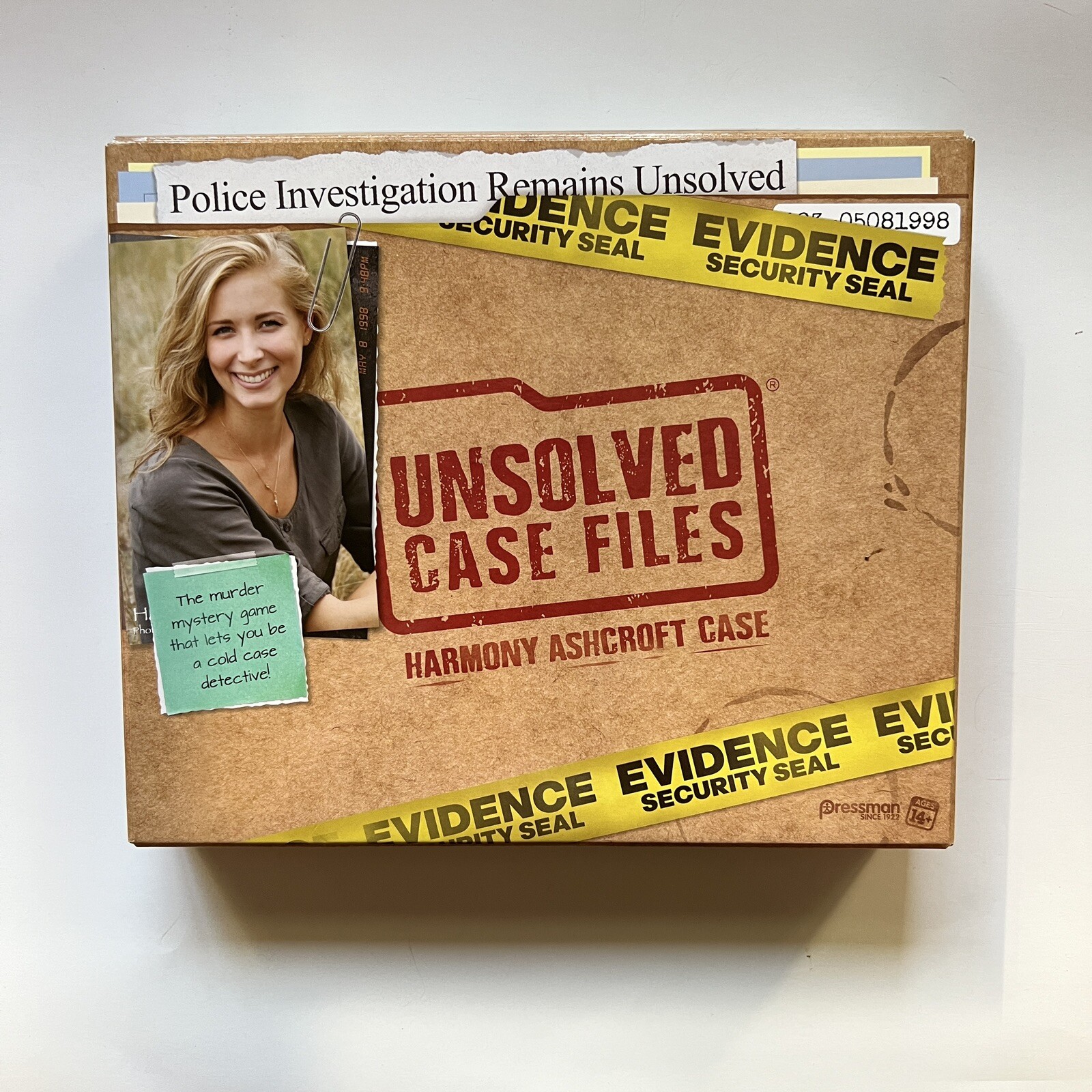 Pressman Unsolved Case Files Harmony Ashcroft Game PreOwned