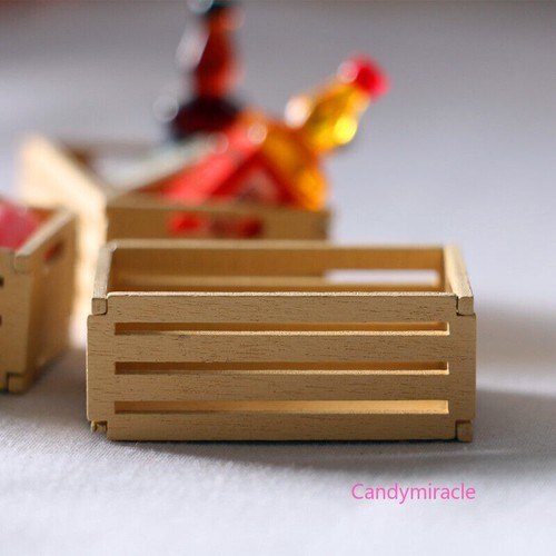 3 Stück Maßstab 1:12 Puppenhaus Miniatur Obst Aufbewahrungs Korb Küchen Zubehör - Bild 3 von 6