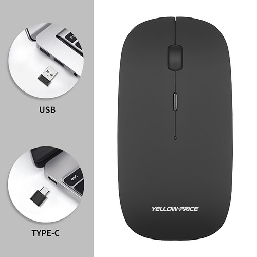 MacBook Mouse,Wireless Mouse Dual Mode 2.4G USB C for Mac and All Type C Devices - Picture 6 of 12
