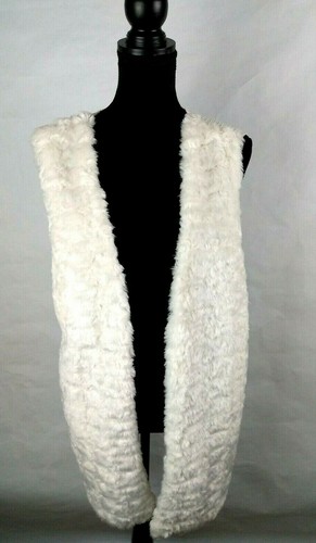  Me Jane Damen Gr. Medium Basic Kunstfell Weste Elfenbein - Bild 1 von 5