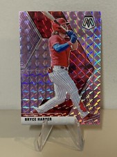 2020 Panini Mosaic Purple Prizm Parallel /49 Bryce Harper #95 Phillies