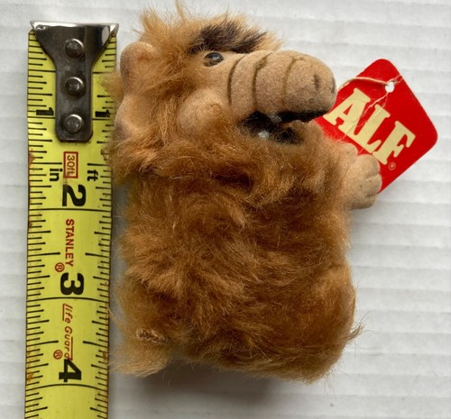 ALF Vintage Clip-On Figur Plüsch Russ gefüllt 1987 mit Originaletikett - Bild 3 von 6