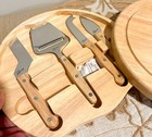 Legacy Cheese Board W/Slicing Utensils New In Real Wood Box High End Gift Item