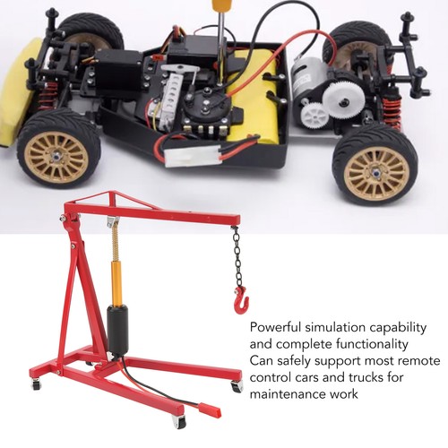 (Rojo) Gato Grúa Motor RC Cojinete Fuerte Mini Gato de Elevación Simulación ZO - Imagen 17 de 22