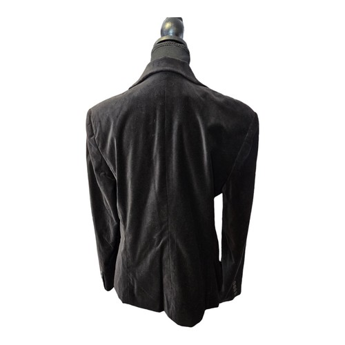 Rafaella Black Velvet Blazer Front Pockets Jacket Women’s SZ 12 NWOT - Picture 5 of 8