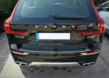Chrome Rear Bumper Protector Stainless Steel For Volvo XC-60 Facelift 2017-2023