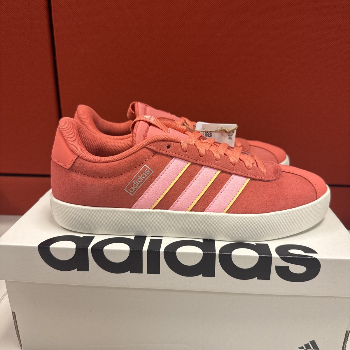 adidas vl court rosa