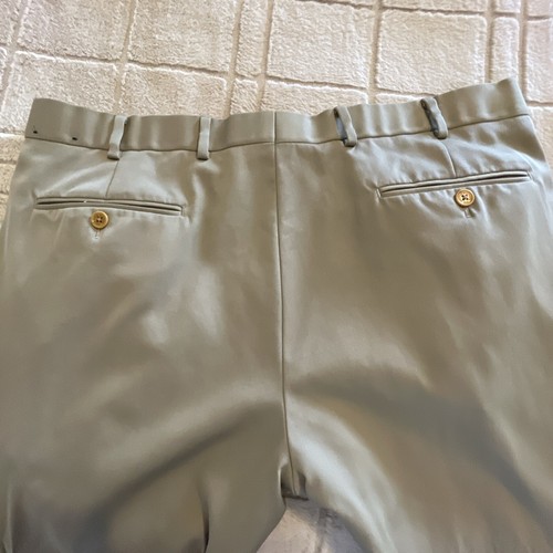 Brooks Brothers Madison Pants Mens 38x28 HEMMED 100% Wool Pleated Cuffed FLAW - Picture 8 of 20