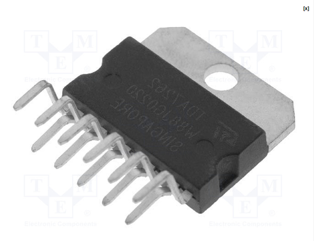 ST MICROELECTRONICS TDA7262 11 ZIP DUAL AMP 20+20W Integrated Circuit ...
