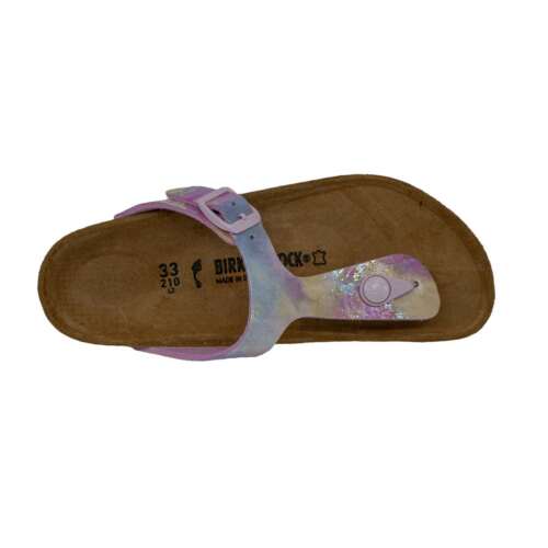 NEW Birkenstock Girls Gizeh Leather Thong Buckle Flat Open Toe Kids Sandals - Picture 8 of 22