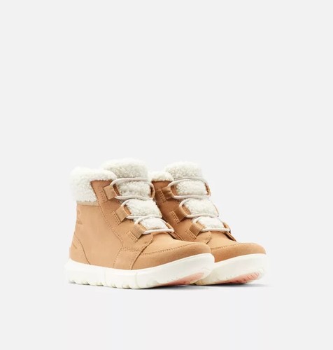 Sorel Explorer Next Carnival NL5026-262 Women's 11 Brown Suede Snow Boots KHD147