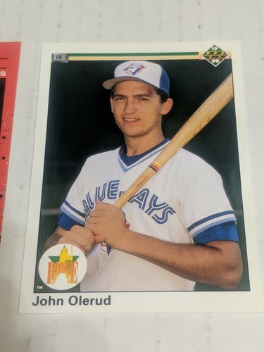 2 verschiedene JOHN OLERUD Rookie Karten! Seeleute! Blue Jays! Mets! WSU Cougars! - Bild 3 von 3