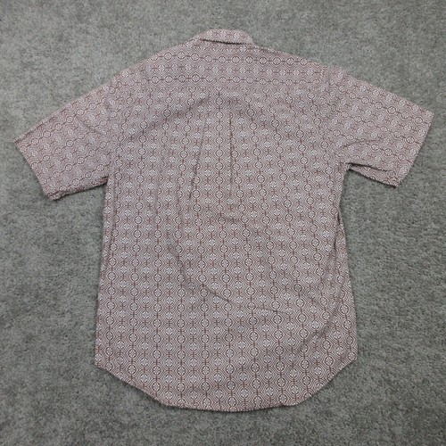 Reyn Spooner Shirt Mens Medium Red Geometric Modern Fit Tropical Aloha Tiki - Picture 5 of 8