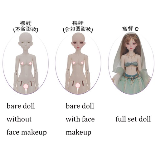 1/4 BJD SD Resin Ball Joint Doll Sexy Girl Gift Maureen 16" Full Set Handmade - Picture 9 of 10