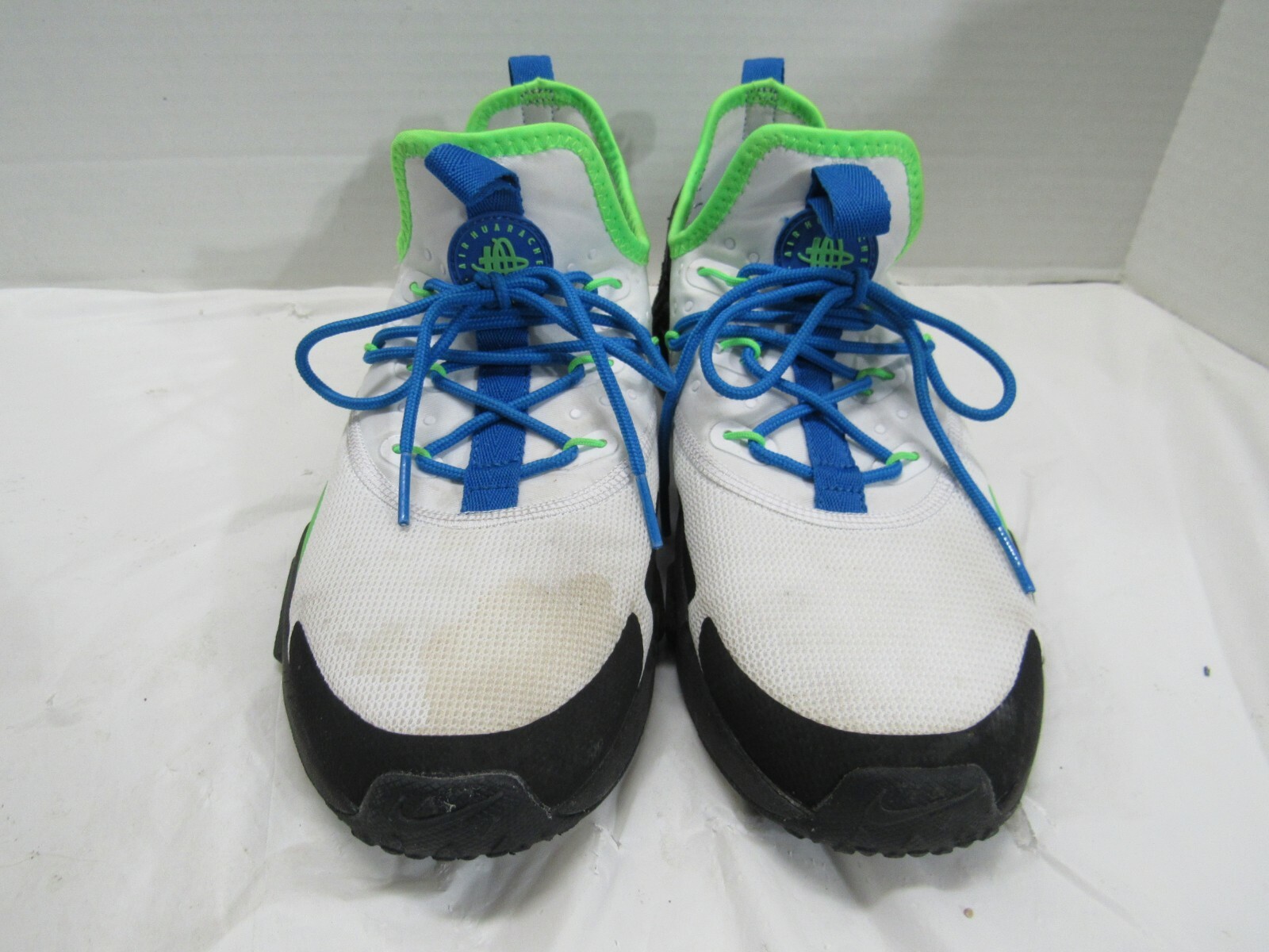 Nike Air Huarache Drift White/Black-Blue Nebula AH7334 102 Mens Size 8 Nike Air Huarache Drift White/Black-Blue Nebula AH7334 102 Mens Size 8