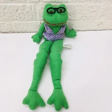 VTG‼ UNIQUE Dan Brechner 14" Plush Frog Wearing Bikini & Glasses • VGUC‼ FREE SH