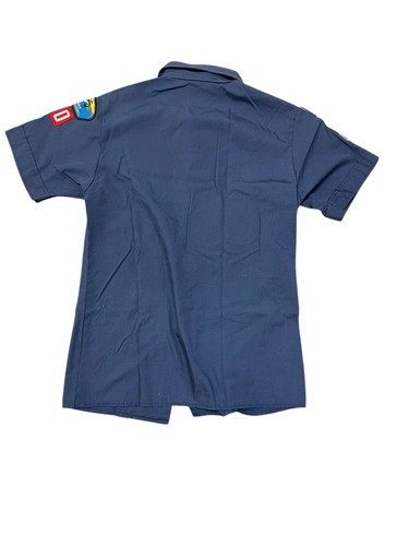 Boy Scouts of America BSA Youth Shirt Blue Cub Webelos Large SEWN Patch & Sash - Picture 10 of 12