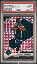 2020 Mosaic Anthony Edwards Pink Camo #261 PSA 10 Timberwolves 