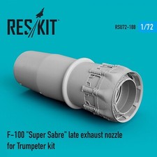 1/72 Reskit RSU72-0188 F-100 "Super Sabre" late exhaust nozzle for Trumpeter kit
