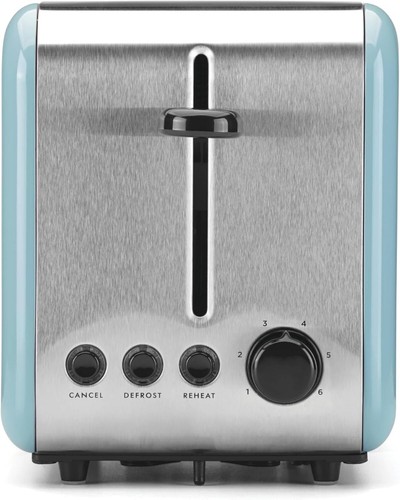 Kate Spade Turquoise Enamel 2-Slice Toaster - Stylish Breakfast Essential - Picture 5 of 6