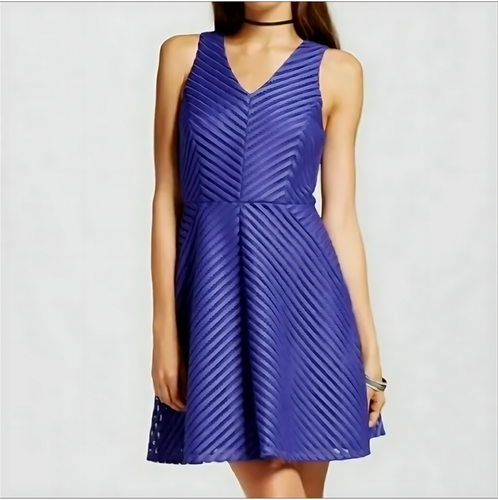Mossimo Sleeveless Purple Fit n Flare Dress Sz M NEW NWT - Picture 13 of 13